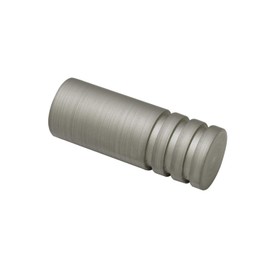 Gardinia Cylinder 2 x End Piece Metal Silver for Curtain Technology Diameter 19 mm