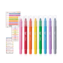 Mr. Pen- Gel Highlighter, 8 Pack, Assorted Colors, Bible Highlighters No Bleed with Bible Color Coding and Interpretation Guide, No Bleed Highlighters, Bible Highlighter, Bible Markers