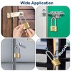 XTUFF Solid Brass Padlock with 3 Same Keys, Keyed Alike