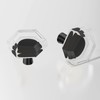 Kitchen Cabinet Drawer Knobs 8 Pack Black Crystal Brushed Cabinets