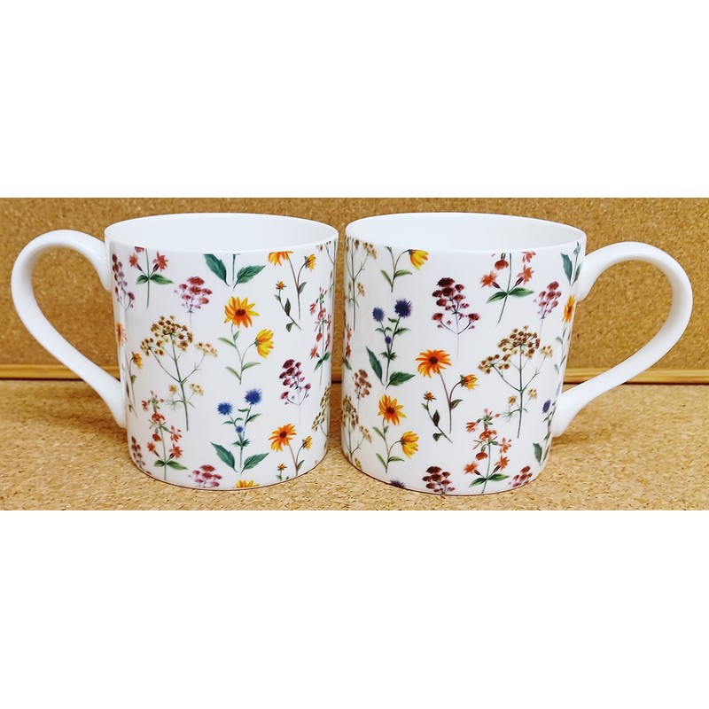 Meadow Flowers Mugs Set of 2 Large Balmoral 400 ml