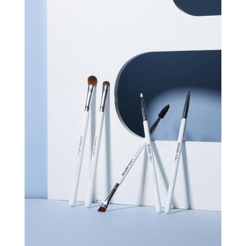 EIGSHOW 5 Pcs Eye Makeup Brush Set, Everyday Eye Essential
