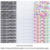 4992 Pieces Letter Sticker Adhesive Vinyl Alphabet Letters for Scrapbook