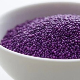 Unbranded Purple Nonpareil Sprinkles (4) 8 oz containers Free Shipping