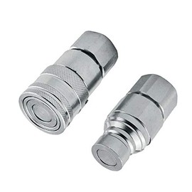 G1/2 Male+Female Thread Flat Face Hydraulic Quick Connect Adapter Coupler Coupling
