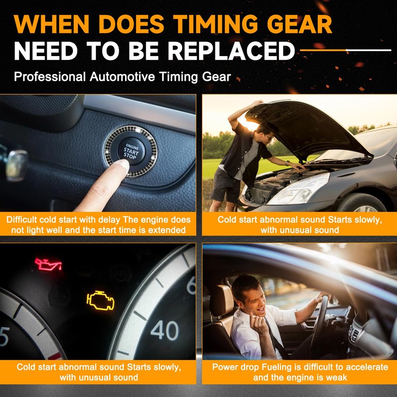 Copachi Intake Timing Camshaft Adjuster Gear CVVT Cam Phaser Fits