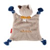 Sigikid Snuffle Blanket Raccoon with Embroidered Name Blue One Size