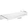 17" Floating Wall Mounting Bookshelf for Kids Room; Clear Acrylic
