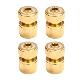 4-Pack Heavy-Duty 5-Point Copper Hose Quick Connectors – Brass Quick-Connect Fittings for Gardening, Home Watering & Car Washing – Essential Parts for Hose Systems in Watering Equipment