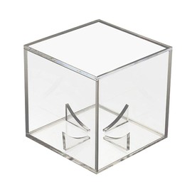 Tennis Ball Display Case, 9 x 8 x 5 Acrylic Baseball Box Display, Tennis Ball Transparent Case for Souvenir Storage Box Holder, UV Protection, Dustproof (White)