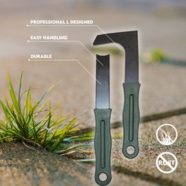2PC PATIO WEED MOSS REMOVER Garden Paving Brick Drive Clean Tools HEAVY DUTY SET