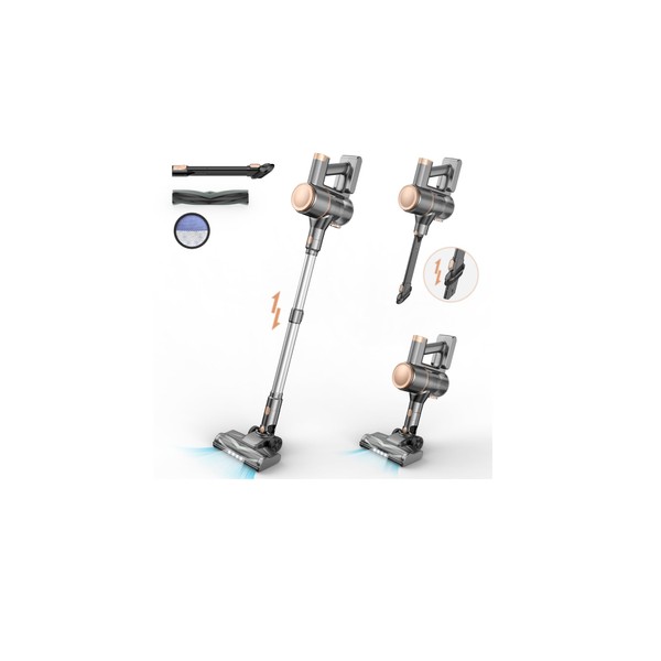 N8 Cordless Vacuum Cleaner,Lightweight Stick Vacuum with Powerful Suction,2200mAh Battery,40