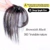 FFWTPY Hair Accessories, Clip-In Bangs with Temples, Fringe, Synthetic Extension,