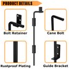 DJSUNPACKING 18" Heavy Duty Cane Bolt Gate Drop Rod with