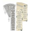 AWEZO 12 Pack Christian Bible Metal Bookmarks Cross Pendant Gifts