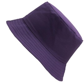 Cap Sun Hat Basin Hat Fisherman Cap Cotton Casual Hat for Men and Women Dark Purple