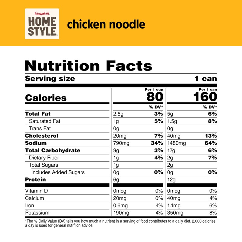 Campbell's Homestyle Chicken Noodle Soup, 16.1 OZ Can (Pack of