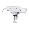 Monoprice Desk Clamp Holder - White For Surge Protectors, Power