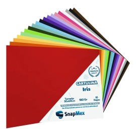 Cartulina Iris 50x65cm 10 Piezas 180gr Variedad Colores