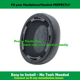 ACCOUTA Komfortable Ersatz Ohrpolster Kissen Kompatibel mit Audio-Technica ATH-SR50BT Wireless Over-Ear Kopfhörer Ear Pads mit Weichem Protein Leder/Memory Foam