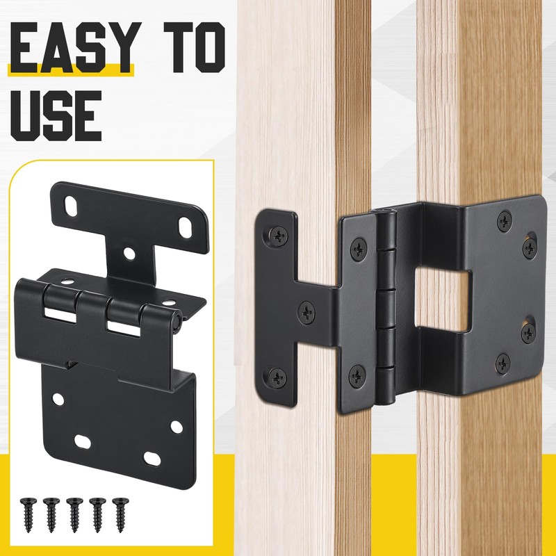 Yaocom Five-Knuckle Hinge for 3/4" Door Thickness, 270 Degree Hinge