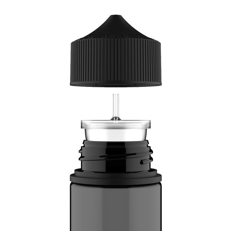 Chubby Gorilla PET Unicorn 100ml Bottles (Pack of 5) (Black