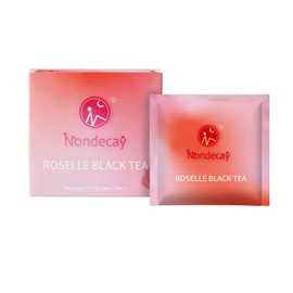 Nondecay Roselle Black Tea,Tea Sampler with 7 Pyramid Tea Infuser Bags - Fruit, Herb and Flower Tea for Cold Brew & Hot Brew, Birthday, Hostess and Co-worker fall gifts