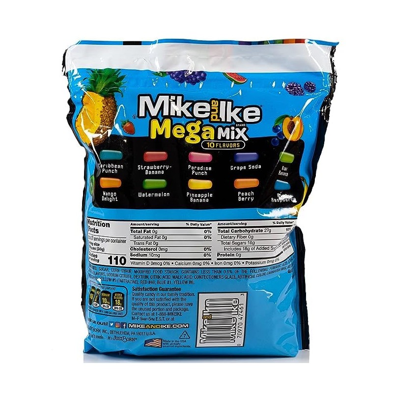 Mike & Ike Bulk Gift Bags - 1.8 LB Resealable
