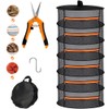 Cerkkapo Drying Net Herbs, 6-Layer Herb Dryer Hanging, Foldable Drying