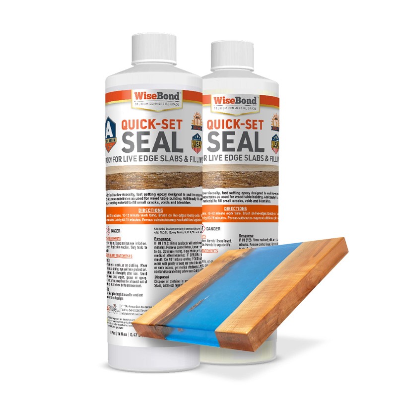 WiseBond Quick Set Seal 1-Quart Kit, Epoxy Resin Seal Wood