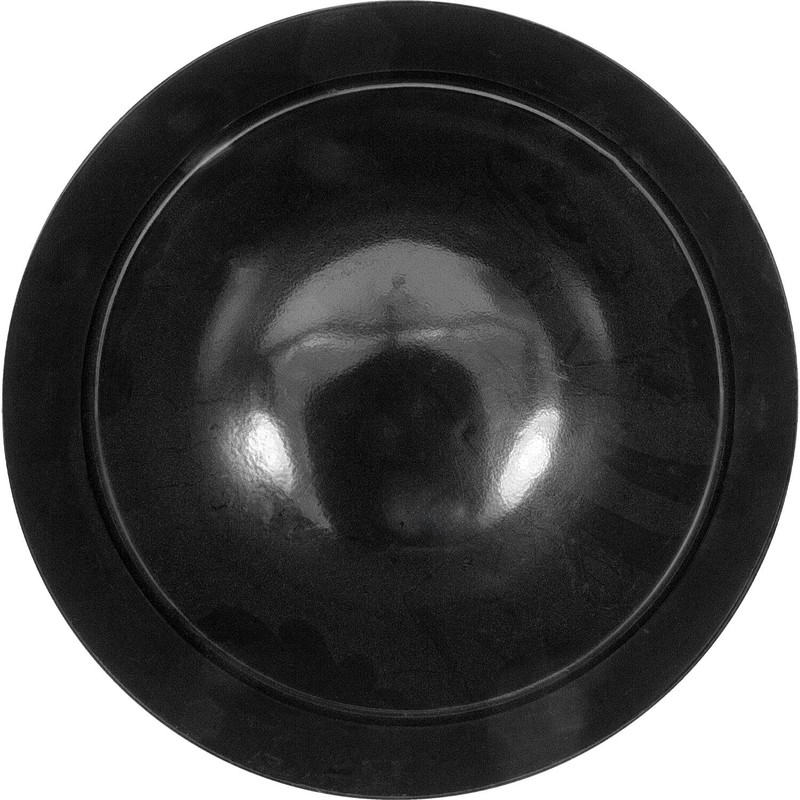 Black 6-5/8" Fence Cap - Pressed Steel Power Coated