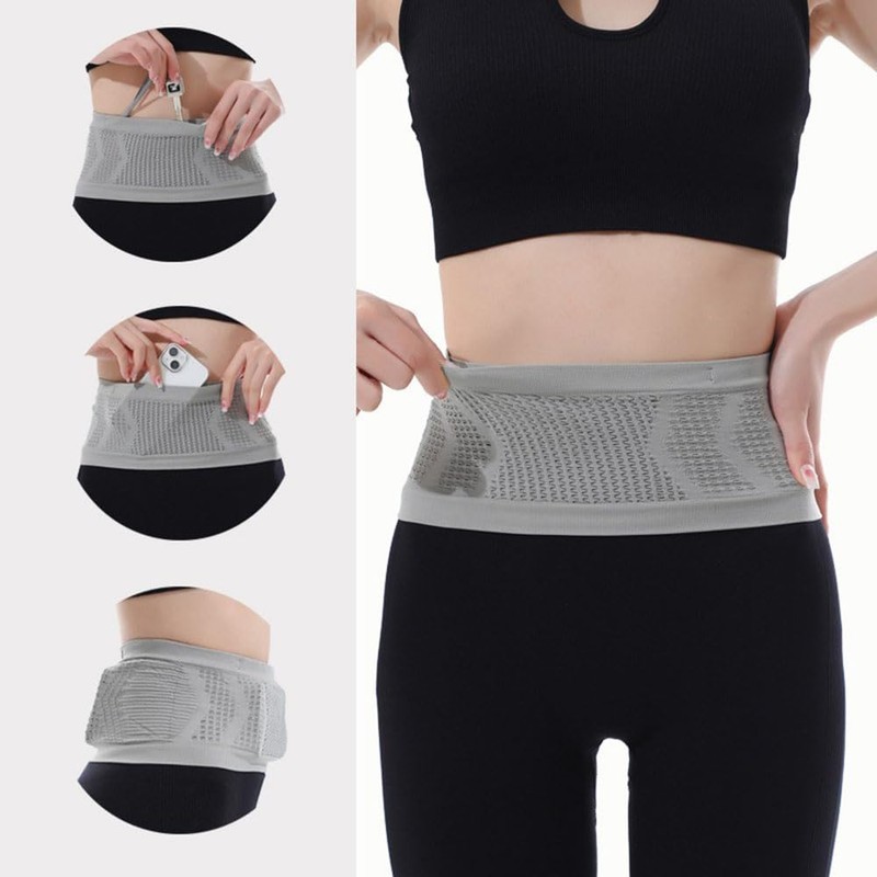 Samcos Running Pouch, Running Belt, Waist Pouch, Non-bouncing, Ultra-light, Compact,