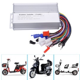 Electric Motor Controller 48V 60V 64V 1000W‑1500W Controller Brushless Speed Motor Controller Stronger Climbing Power 12 Tube Dual Mode Square Controller