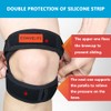 CONVELIFE Dual Patella Knee Strap (Black, 1 Count (Pack of