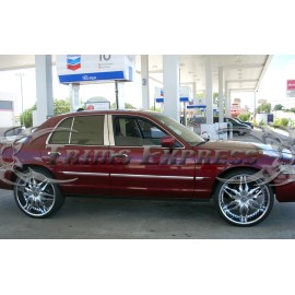 Made in USA - Trims Express 1992-2011 Mercury Grand Marquis 6Pc Chrome Pillar Post Trim Stainless Steel Door