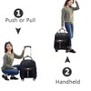 Rolling Laptop Bag, Lightweight Travel Trolley Luggage with 360° Spinner