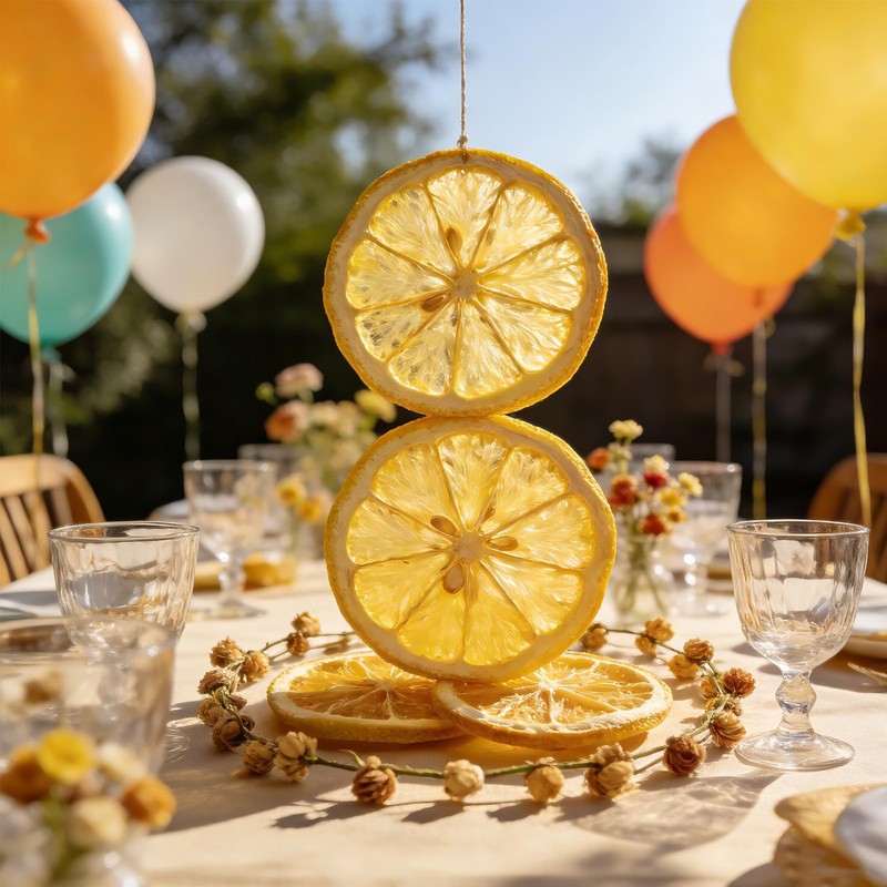 Whitejianpeak Dried Lemon Slices 3.52 oz, Dehydrated Lemon for Cocktails