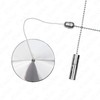 ElekTek Chrome Light Pull Switch Kit with Pull Chain and