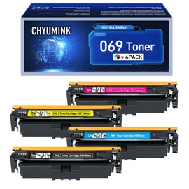 069 Toner Cartridge 4 Pack 069 Ink Cartridge Replacement for Canon 069 CRG069 CRG-069H Toner for ImageCLASS MF753Cdw, MF751Cdw, LBP674Cdw Printers