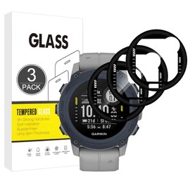 E-Hamii Displayschutzfolie kompatibel mit Garmin Descent G1 Solar,[3 Stück][3D Curved Full Cover][Kratzfest, High Definition] Schutzfolie für Garmin Descent G1 Solar