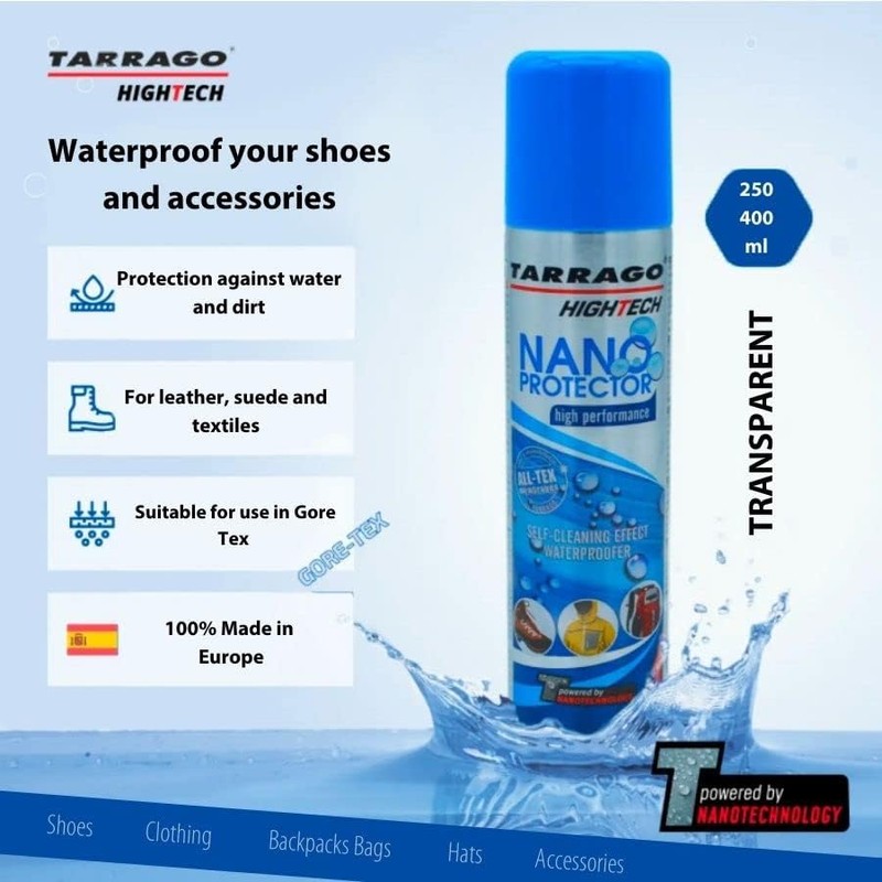 Tarrago Nano Shoe Protector Spray | 6.5oz | Waterproof &