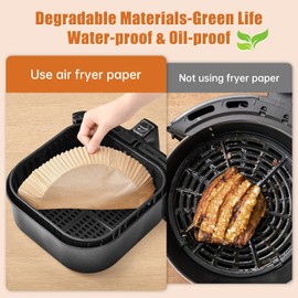 OTraki Air Fryer Round Liners 120PCS, Baking Paper for AirFryer/Paper Inserts for Air Fryer Baskets, Parchment Round for Food, Oil-Proof/Non Stick/Waterproof(6.3in)