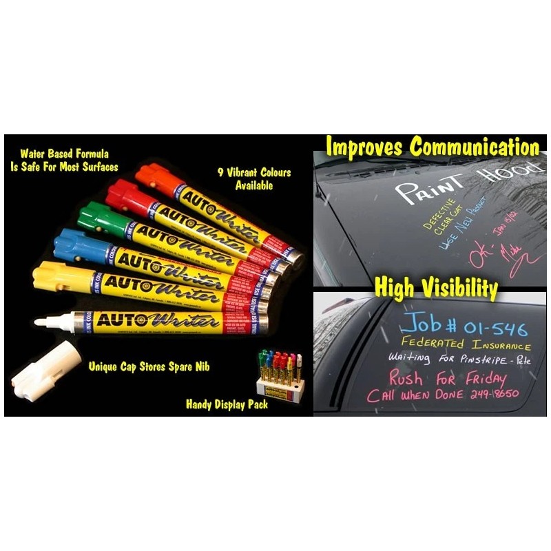 USC U.S. Chemical & Plastics AUTOWRITER PENS GREEN & WHITE