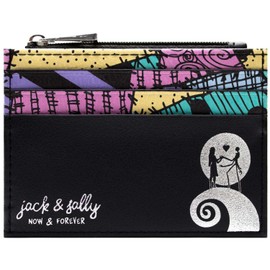Nightmare Before Christmas Jack Sally Now Forever Wallet, Black, One Size, Black, One Size, Modern, black, Modern