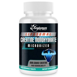 Zeylamum- Creatina Masticable Tabletas para Hombres y Mujeres, 4220 Mg de Creatina Masticable Monohidrato para Energía, Rec Más Rápido                