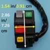 Tuzliufi Left Handlebar Engine Start Stop Light Kill Handle Switch