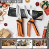 Chenovate® Heavy Duty Kitchen Scissors,Kitchen Shears with Knife & Scissor