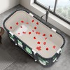 Portable Foldable Bathtub,Foldable Soaking Bathtub for Adults, Freestanding Bathtubs, Hot