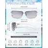 MASDUN Stylish Rimless Frameless Rectangle Sunglasses for Womens Surrounded designer