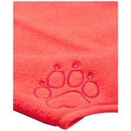 Jack Wolfskin BAKSMALLA Unisex Children's Fleece Loop Scarf, Tulip Red